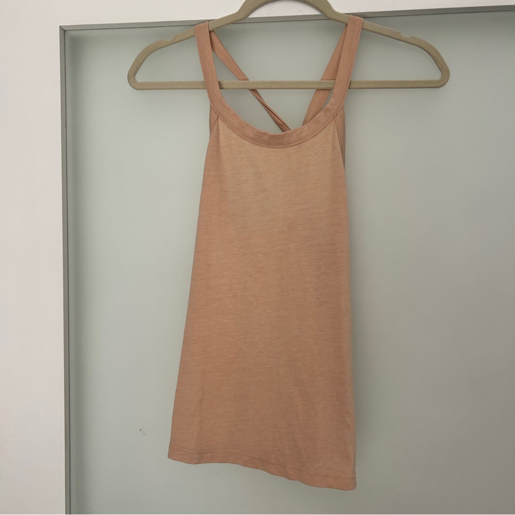 New Diaco Los Angeles Peach Neutral Tan Tank Top Xs